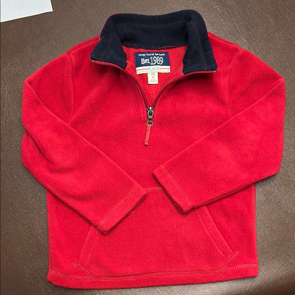 The Children's Place Red Kids Fleece Hoodie
